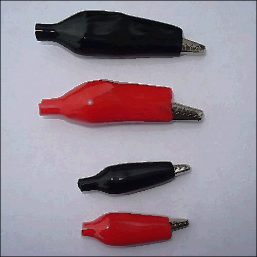 37.00 for sale, 100 pcs croc clip for test leads black / red crocodile clips s uk xmas gift