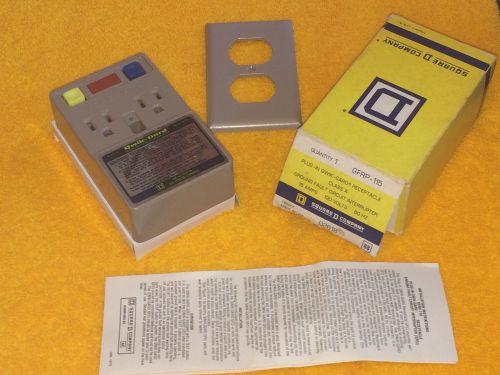 ***NEW*** SQUARE D GFRP-115 15 AMP QWIK-GARD GFCI GFI GROUND FAULT RECEPTACLE