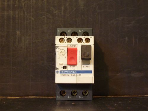 Schneider telemecanique gv2me04 / 0.40-0.63a start/stop circuit breaker for sale