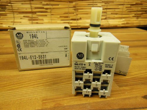 Allen Bradley 194L-E12-5531 step switch