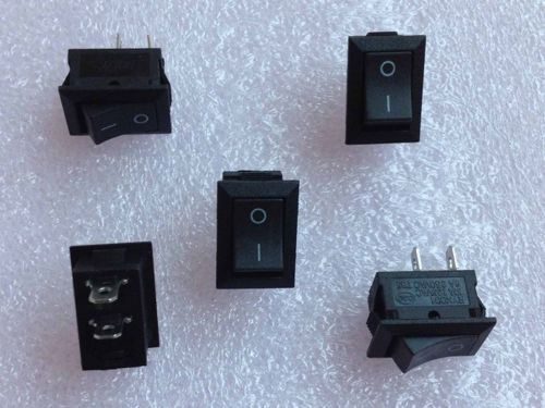 50PCS New 2Pin KCD1-101 Black ON/OFF Boat Car Rocker Switch USA Fast Shipping