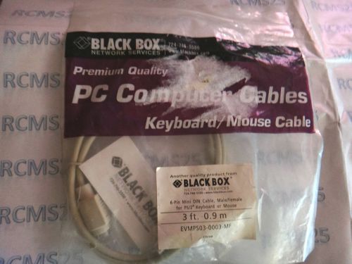 New Black Box PC Computer cable 3&#039; .9m EVMPS03-0003-MF