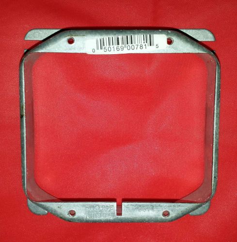 RACO # 781 1-1/4&#034; Raised 4&#034; 15 CU.IN. Square Box Fixture Cover