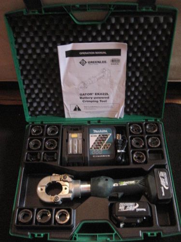 Greenlee fairmont ek622l 18v li-ion with 13 u dies hydraulic crimper for sale