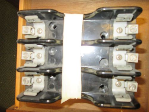 Marathon  Fuse Block  6F60A3B  60A  600V  3P  Lot of 3  Used