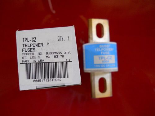 NEW TPL-CZ TELPOWER BUSS FUSE TPLCZ 600 AMP 170 VOLT