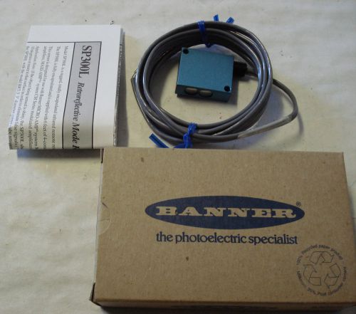 BANNER SENSOR SP300L SENSOR,RETRO-REFLECTIVE REMOTE 4.5M RANGE,PHOTOELECTRIC