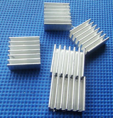 5pcs white 14*14*6 mm aluminum heat sink for ics led diy for sale