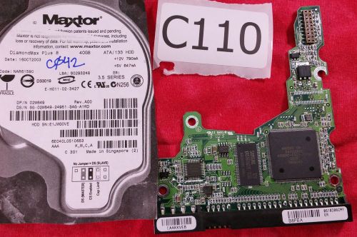 #C110 - Maxtor DiamondMax Plus 8 NAR61590 40GB 6E040L0 02W649 Hard Drive PCB