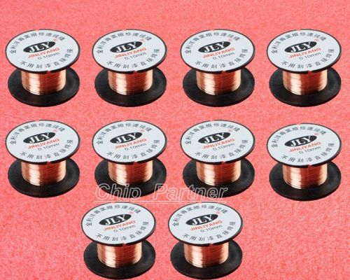 10pcs 0.1mm copper solder soldering ppa enamelled reel wire for sale