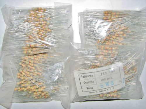 800 NOS 5.6K 1/2 WATT 5% CARBON FILM  RESISTORS FOR PEDAL TUBE AMPLIFIERS