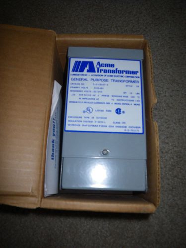 Acme t-2-53007-s isolation transformer 250va new!! for sale