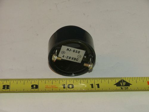 ALARM BUZZER,MG ELECTRONICS,HJ-650,CONT. TONE,4-28VDC,15mA,95dB SPL,BATCH QTY 5