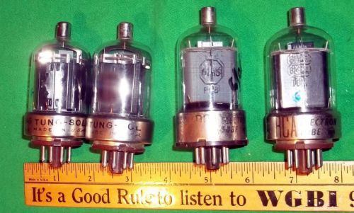 (4) 6146 transmitting tubes (2) rca &amp; (2) tung sol used tested ok! clean! for sale