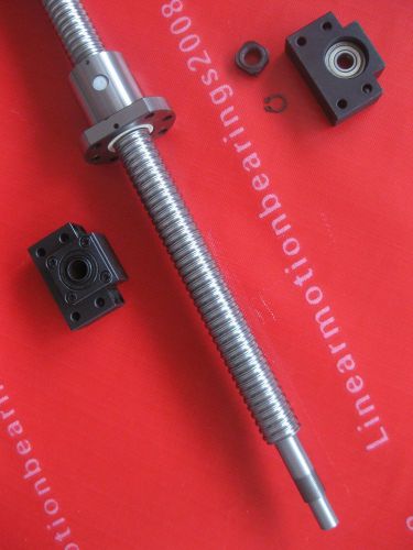 1 anti backlash ballscrew 2505-803mm ball screw -c7 + bearing mounts bk15 bf15 for sale