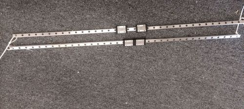 2x 900mm linear rail IKO LWL12B with 4 bearing blocks THK NSK