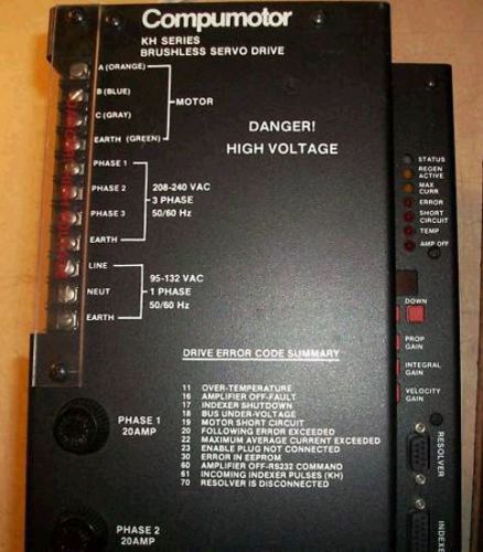 COMPUMOTOR BLDC MOTOR DRIVE  Brushless PARKER KH-710