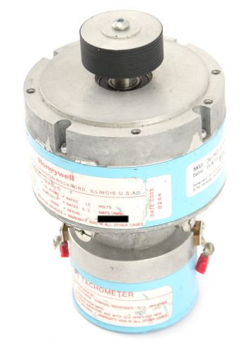 Honeywell DC Control Motor 33VM81-020-5 18V 6.3A +Analog Tachometer Assy