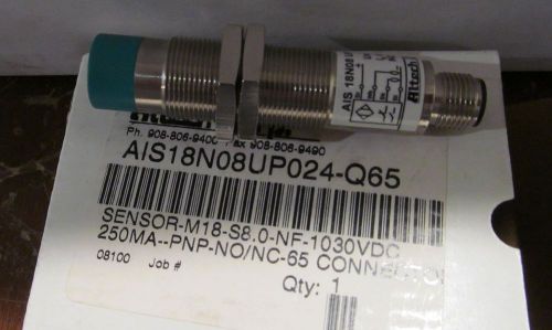 NEW ALTECH AIS 18N08 UP 024-Q65 SENSOR M18 10-30 VDC