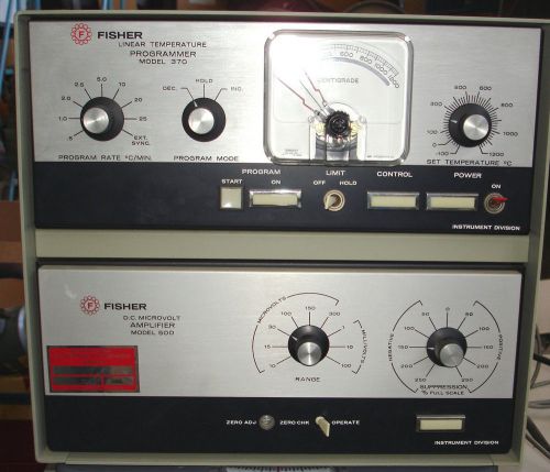 Fisher Linear Temperature Programmer mod. 370 and D.C. Microvolt Amp mod. 500