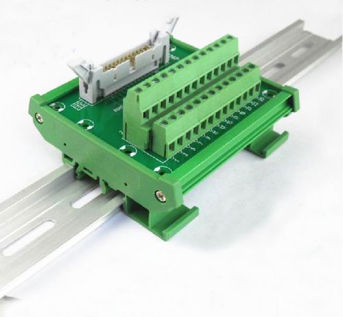 Idc-26 din rail mounted interface module terminal block  plate with housing for sale