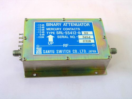 ATTENTUATOR  3U SANYU SWITCH SRL-55412 50  BINARY RF ATTENTUATOR