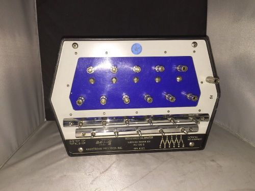 ANGSTROHM PRECISION INC. RESISTANCE CALIBRATOR SUBDIVIDED MEGOHM BOX RC 108 G