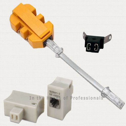 FLUKE 10210101 4C Adapter w/K-plug+Siemon TESTAR-2+Suttle SE-284-1 3Pc Adapters