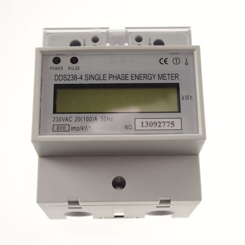 20-100a 230v 50hz single phase din-rail type kilowatt hour kwh meter for sale