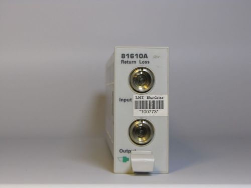 Agilent / HP 81610A Return Loss Module for 8164A, 8163A or 8166A