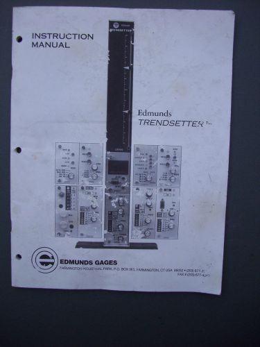 Edmunds Trendsetter Instruction Manual