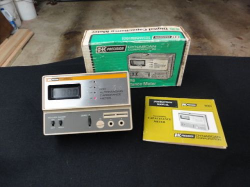 Bk precision model 830 autoranging digital capacitance meter in working cond! for sale