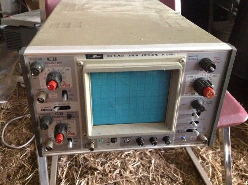 Iwatsu Dual Trace DC 20 MHz Oscilloscope SS-5702