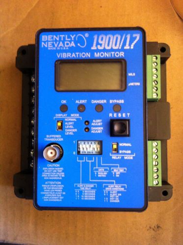 BENTLY NEVADA 1900/17-01 VIBRATION MONITOR