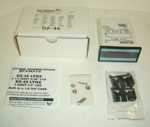 TEXMATE DX-45 DIGITAL PROGRAMMABLE PANEL METER - New