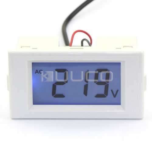 AC 80-500V Blue LCD Volt Panel Meter AC Voltmeter