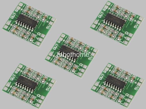 5PCS Mini 2.5-5V 2X3W Audio Class D amplifier board output brand new