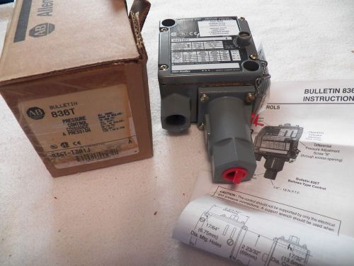 ALLEN BRADLEY 836T-T301J PRESSURE CONTROL ADJUST. RANGE:70-1000 PSI SERIES A NEW