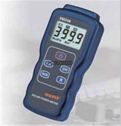 CELL ENERGY POWER SOLAR RADIATION METER SM206 DIGITAL GAUGE NEW TESTER