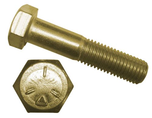 Infasco 5/8-11x3 1/4 Grade 5 Hex Bolt / Cap Screw UNC Yellow Zinc Pk 100