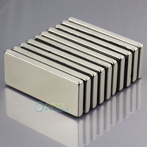 5x Super Strong N50 Block Slice Magnet 50 x 20 x 4 mm Craft Rare Earth Neodymium