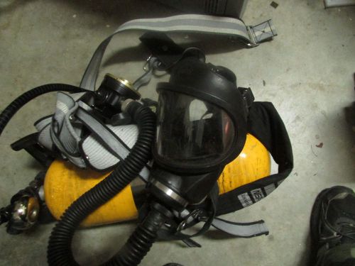 MSA Ultralite II 2216 SCBA Air Pack Harness,Tank and Mask