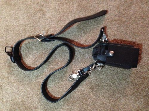 Boston Leather- 6543 Fireman&#039;s Radio Strap with Radio Holder