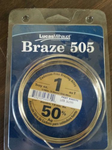 Lucas Milhaupt Braze 505 1 troy ounce (50% silver)