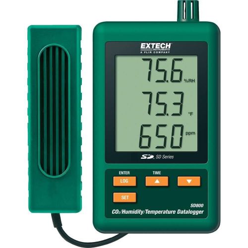 Extech sd800 co2/humidity/temperature data logger w/ sd, us authorized dealer for sale