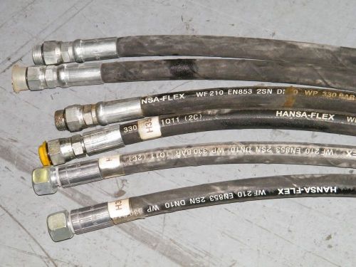 hansa-flex hydraulic hoses 8&#039; 10&#039; 14&#039; 1/4&#034; WF210 EN853 2SN DN10 WP 330BAR 1Q11