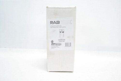 NEW RAB VAKS100 FITTER WITH GLASS GLOBE FIXTURE 120V-AC 100W LIGHTING B274026