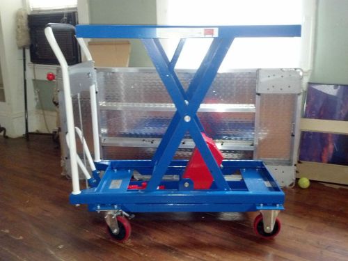 Mobile Scissor Lift Table 1100 Lb. Capacity