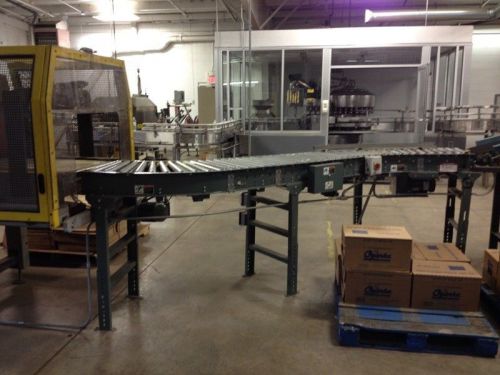 Hytrol 26&#034; &#039;S&#039; Shaped Powered Roller Case Conveyor, conveying