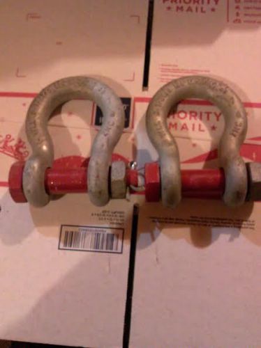 Crosby G-2130, 1&#034;, 8 1/2 ton WLL Galvanized Bolt Type Anchor Shackle